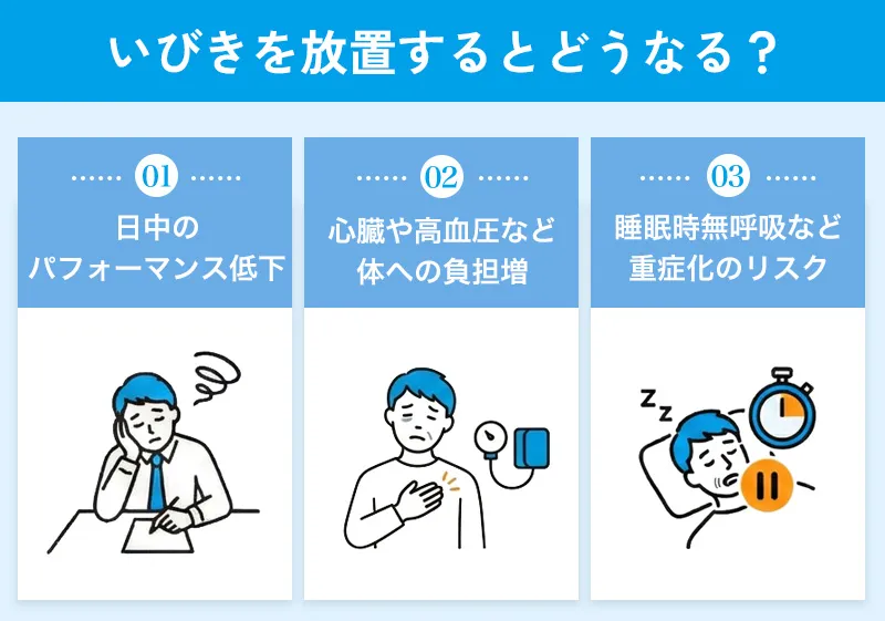 いびきを放置するとどうなる?