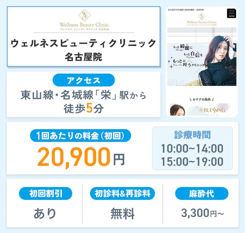 ウェルネスビューティクリニック名古屋院
