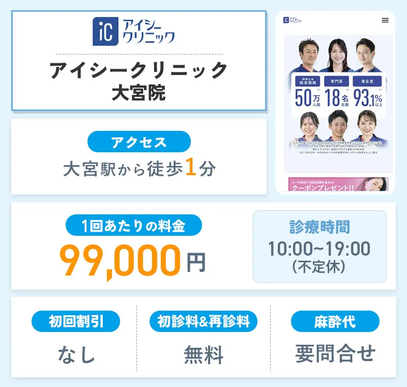 アイシークリニック 大宮院