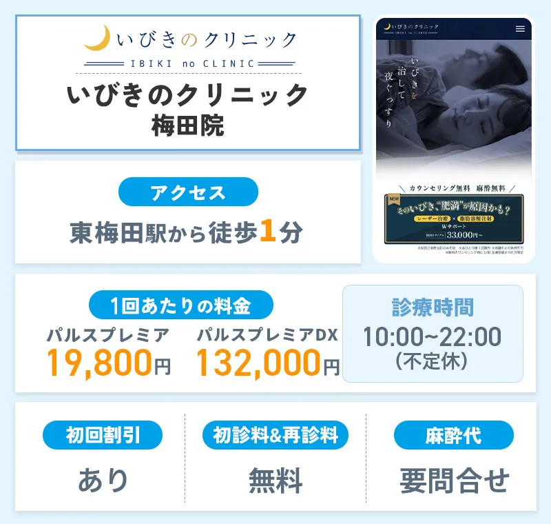 いびきのクリニック梅田院