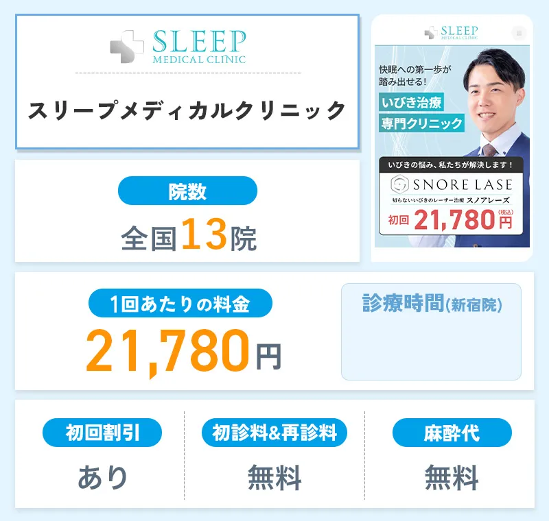 スリープメディカルクリニックの特徴