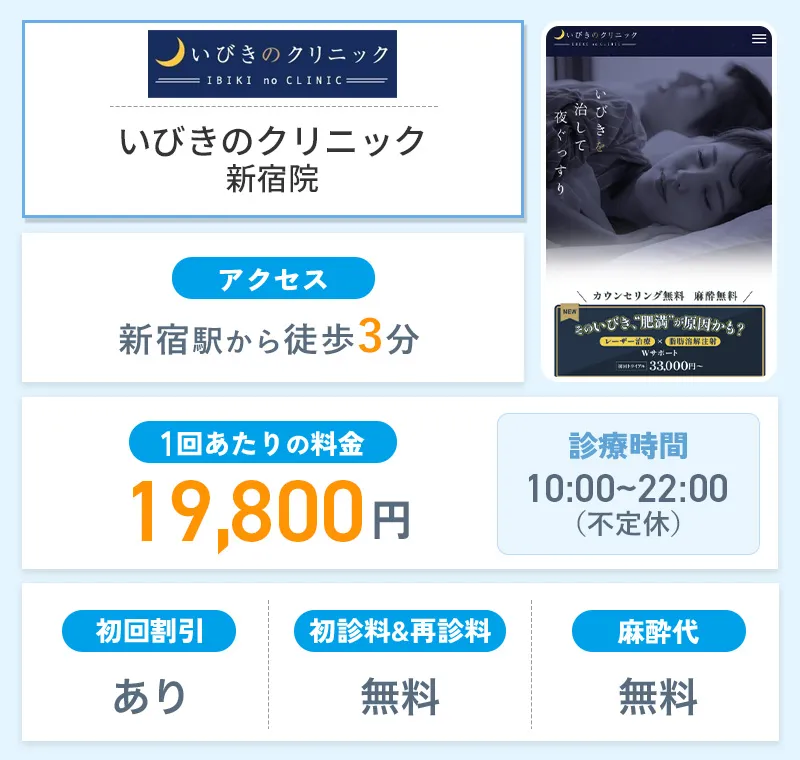 いびきのクリニック 新宿院